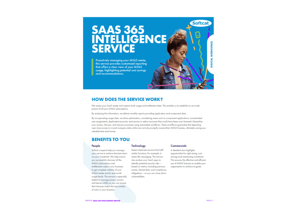 SaaS 365 Intelligence Service