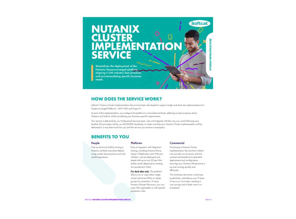 Nutanix Cluster Implementation Service