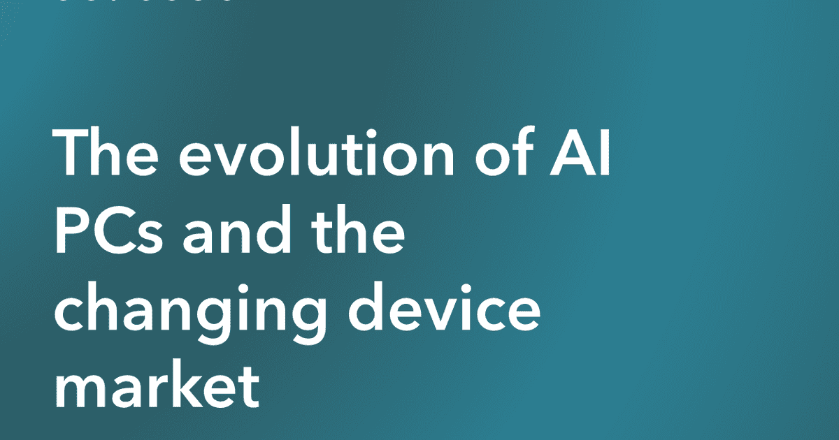 The evolution of AI PCs and the changing device market | Softcat