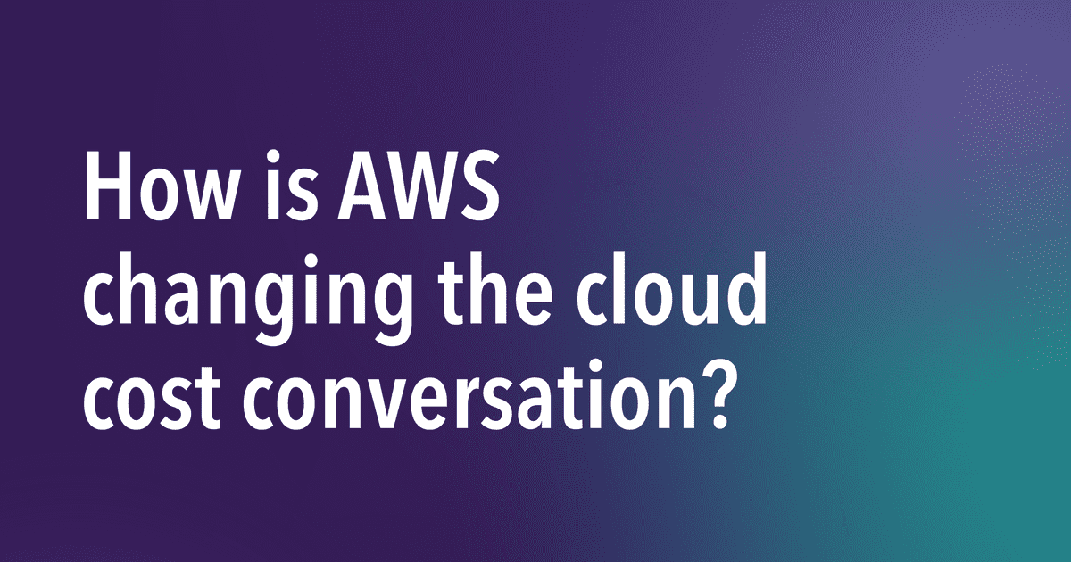 How AWS is changing the Cloud cost conversation | Softcat
