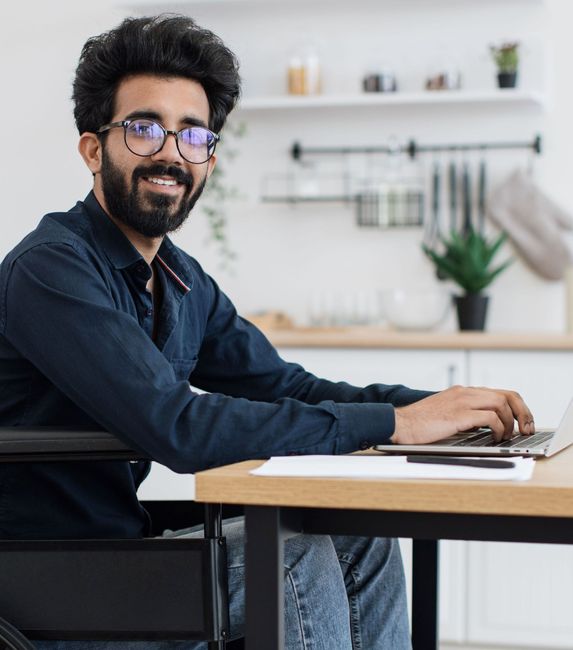 using a laptop a4 19 6