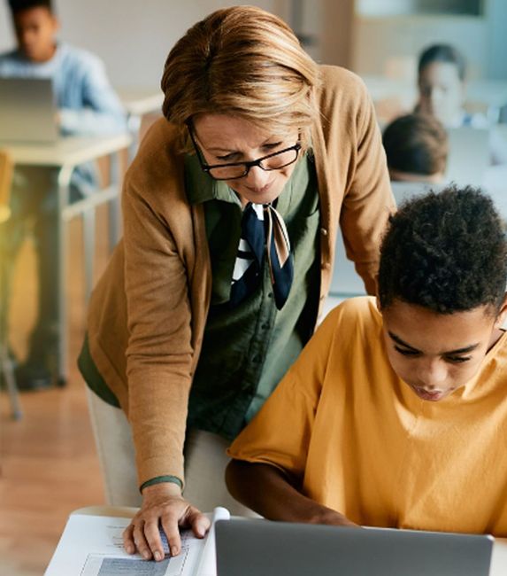 teacher with child edit