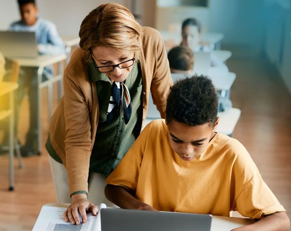 teacher with child edit