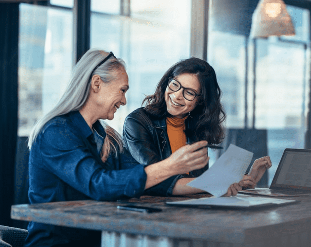 business meeting two people
