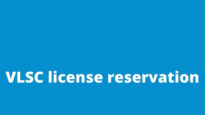 VLSC license reservation