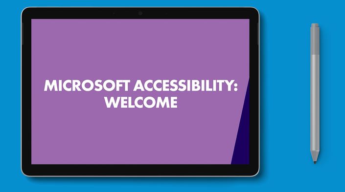 Microsoft Accessibility Thumbnail Welcome